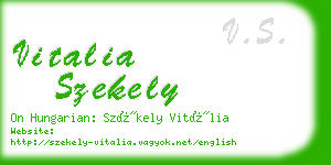 vitalia szekely business card
